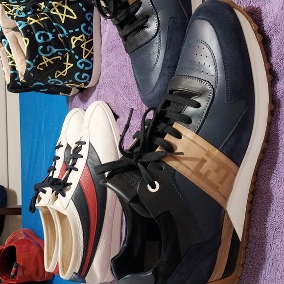 Fendi shoes size 12 fire 🔥 I wore once I'm size 11 used extre insole worked gre - Picture 7 of 9